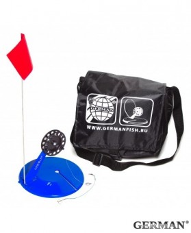 Жерлицы оснащенные 10 шт / Синяя / Мал. черная сумка