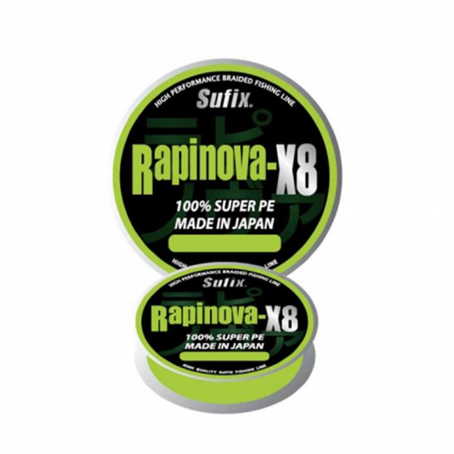 Леска плетеная SUFIX Rapinova-X8 150м зеленая PE Леска плетеная SUFIX Rapinova-X8 150м зеленая PE
