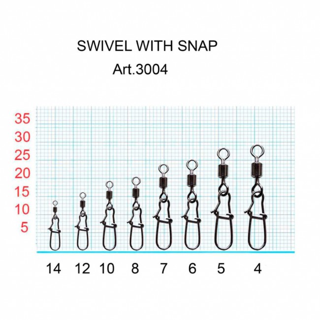 Вертлюжок Fish Season с застежкой Swiwel With Snap Nice Вертлюжок Fish Season с застежкой Swiwel With Snap Nice